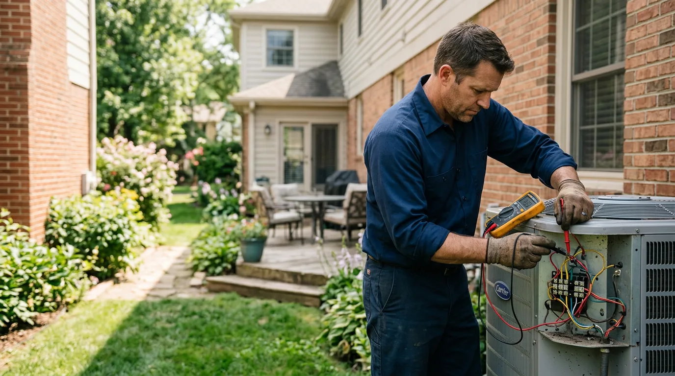HVAC technician working near Hudson, WI